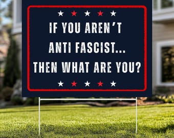 No Kings In America Protest Yard Sign, Anti-Trump Resistance, Democracy Not Oligarchy Political Activist Garden Sign, 25