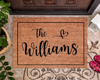 Custom Doormat Personalised Door Mat - Customised door Rug - Housewarming Gift - New Home Gift - House Gift Unique Friend Present Style DM16