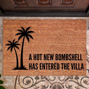 A Hot New Bombshell Has Entered The Villa Doormat | Villa Doormat | Housewarming Gift DM114