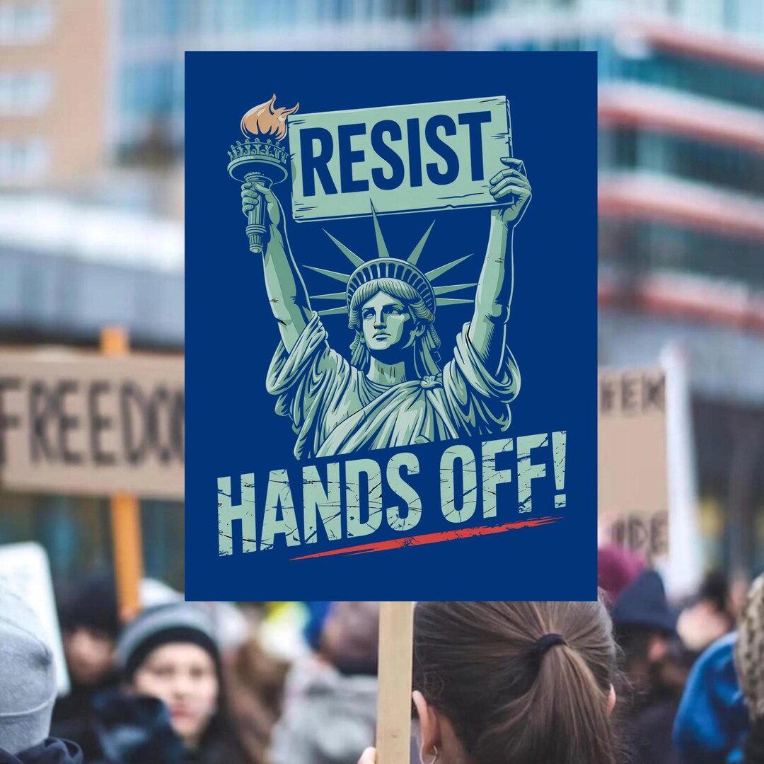 Stop Riots Poster Protest Poster, Resist Poster: Statue of Liberty Protest Sign - Hands ...