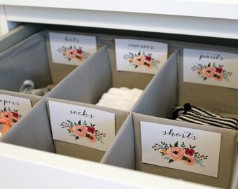 drawer labels etsy