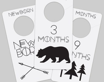 Floral Printable PDF Baby Nursery Closet Dividers and Organizers Print Yourself Baby Girl ...