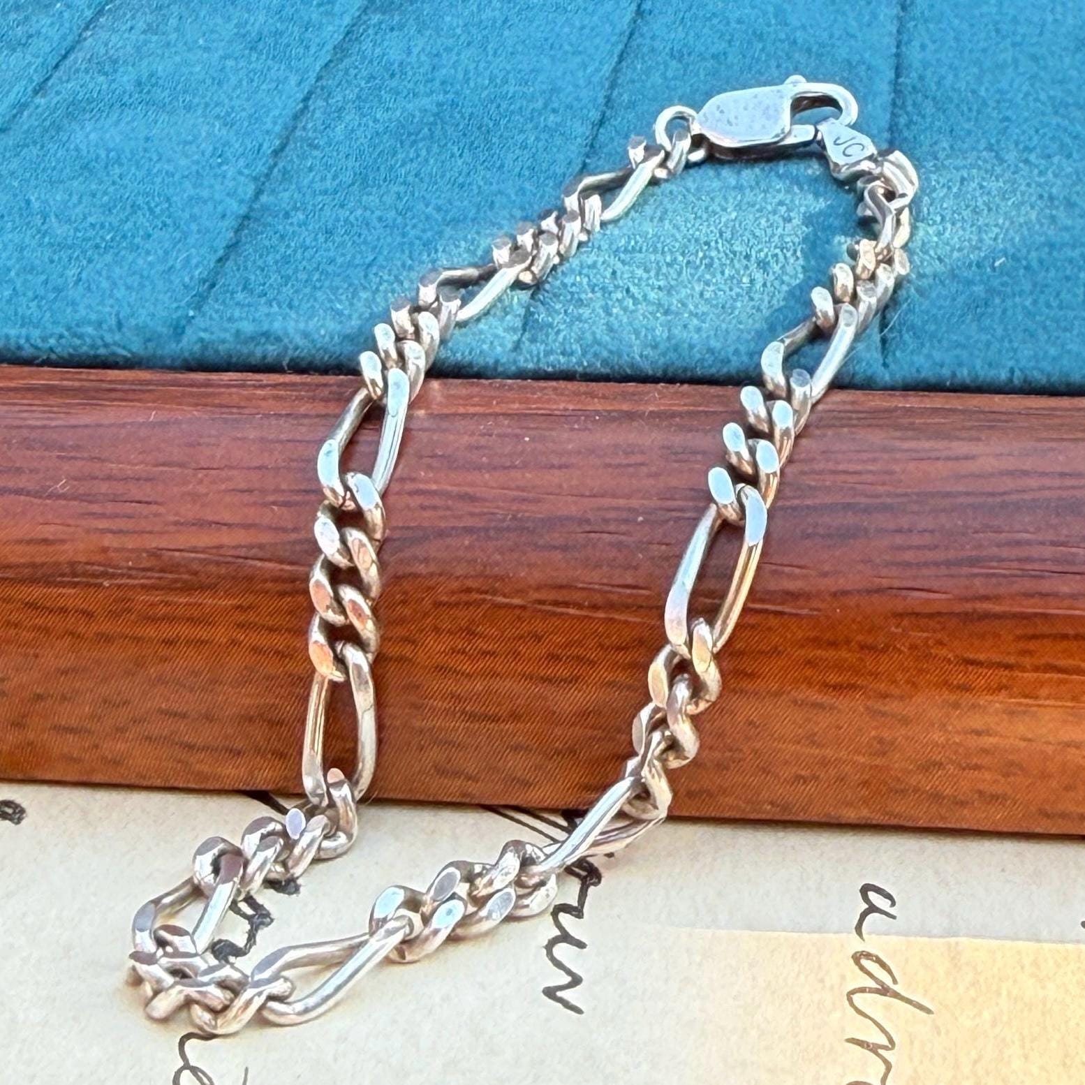 Vintage Italian 925 Sterling Silver Bracelet - Etsy Australia