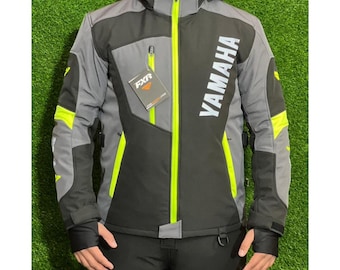 Chaqueta para moto de nieve Yamaha Mission FX de FXR Colors, edición 50 aniversario, color fluorescente.