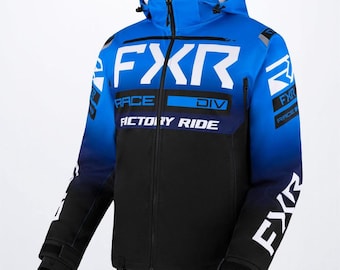 Chaqueta para moto de nieve FXR Adrenaline FX / 2 en 1 Impermeable Cortavientos Azul Negro Equipamiento de competición
