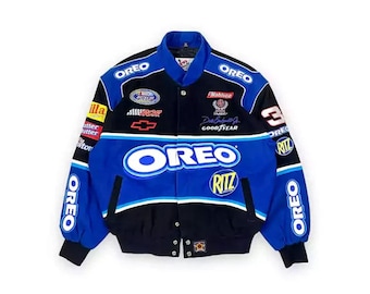 Chaqueta de carreras NASCAR Oreo: estilo bomber Cardura vintage