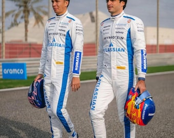 Williams Racing Go Kart Suit: CIK/FIA Level 2 Approved (Free Balaclava)