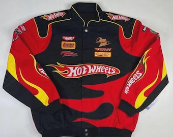 Chaqueta bordada de Jeff Hamilton NASCAR Hot Wheels Racing Kyle Petty