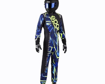 Tuta da karting omologata FIA, tuta da corsa per uomo e ragazzo, tuta da go-kart 2025