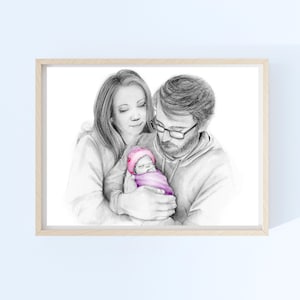 Stillborn miscarriage memorial baby loss gift Grieving mother mom dad Infant stillbirth pregnancy loss keepsake remembrance Custom portrait