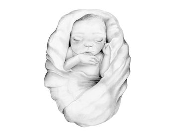 Portrait Drawings Stillborn Gifts Original Par Abitofwhimsyart