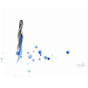 Blue minimalist modern abstract watercolor painting print of a girl,  decor for your home. Many sizes are offered for this print in fine art Giclee, and poster.

See the dimensions drop box to view all the sizes I offer and the associated costs.
