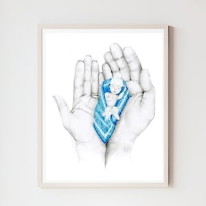 Stillborn miscarriage memorial baby loss gift Grieving mother mom dad Infant stillbirth pregnancy loss keepsake remembrance Custom portrait