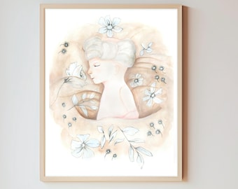 Pregnancy Loss Gift,  Stillborn Infant Baby Loss, Miscarriage Keepsake, Baby Memorial, Personalized Portrait