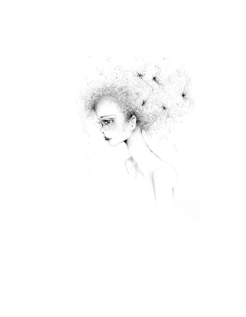 Disegno Minimalista Originale Bianco E Nero Di Un Ragazza Ooak Schizzo Di Una Ragazza Arte Minimalista Moderno Art Black E White Home Decor Darte