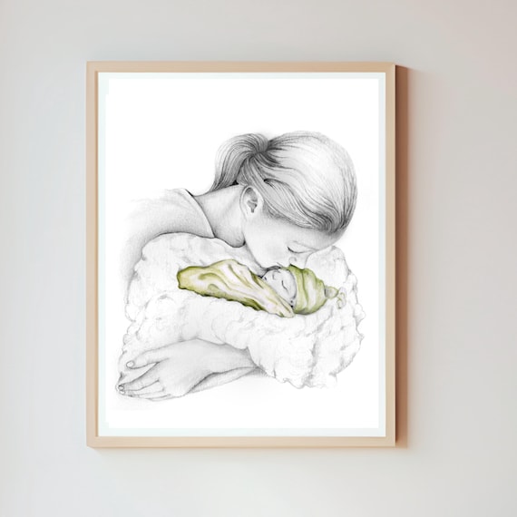 Custom Stillborn Baby Portrait: Memorial Art Gift for Parents - Etsy