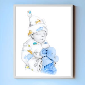 Spersonalizowany portret pamiątkowy dziecka: prezent z okazji straty martwego dziecka