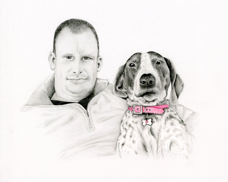 Custom Pet Portrait Drawing Painting Dog Memorial Pet s Loss Etsy