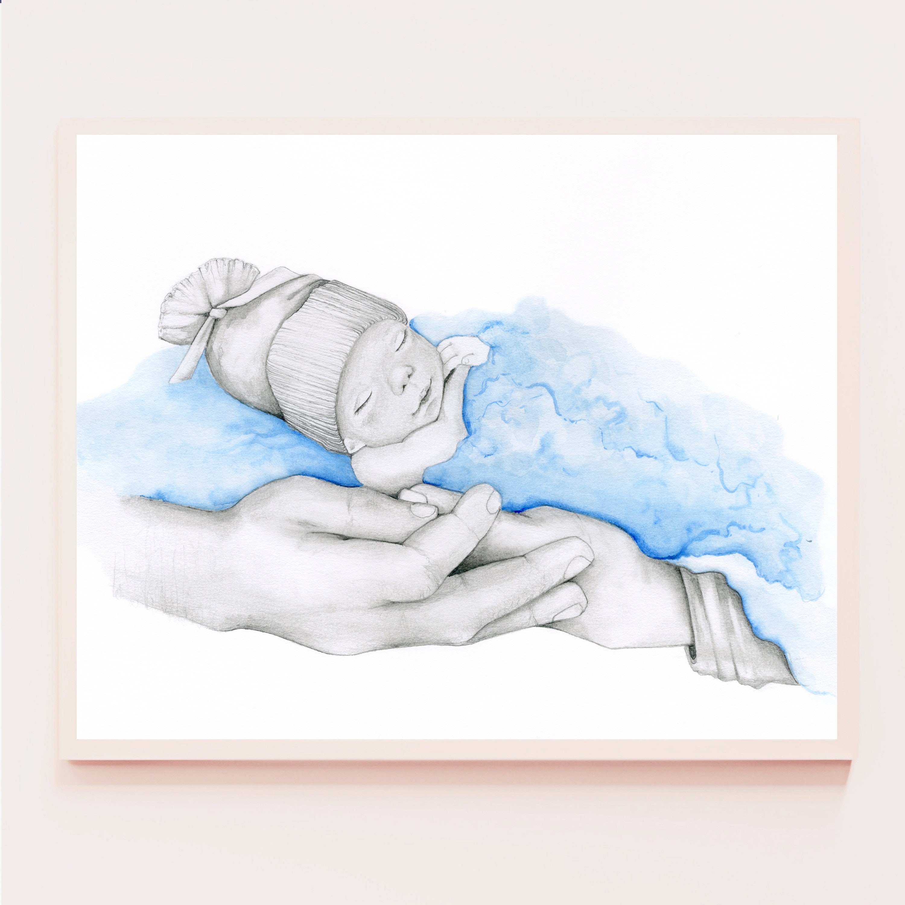 Custom Stillborn Baby Portrait: Memorial Gift for Loss - Etsy