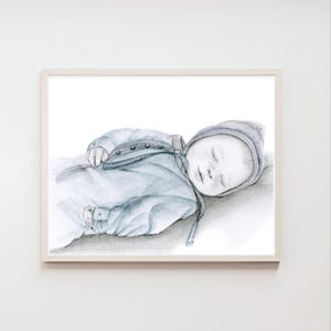 Stillborn miscarriage memorial baby loss gift Grieving mother mom dad Infant stillbirth pregnancy loss keepsake remembrance Custom portrait