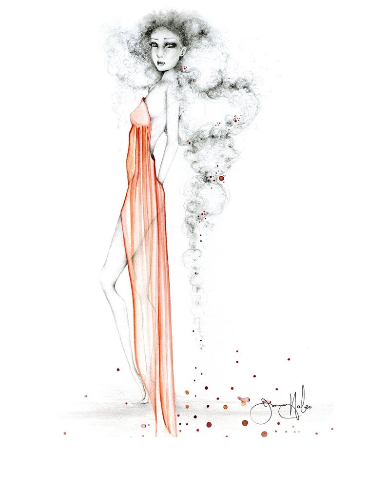 Fashion Illustration Print Fashion Sketch Fashion Print Fashion Wall Art Fashion Girl Art Girl Art Women in Art African American Art Print