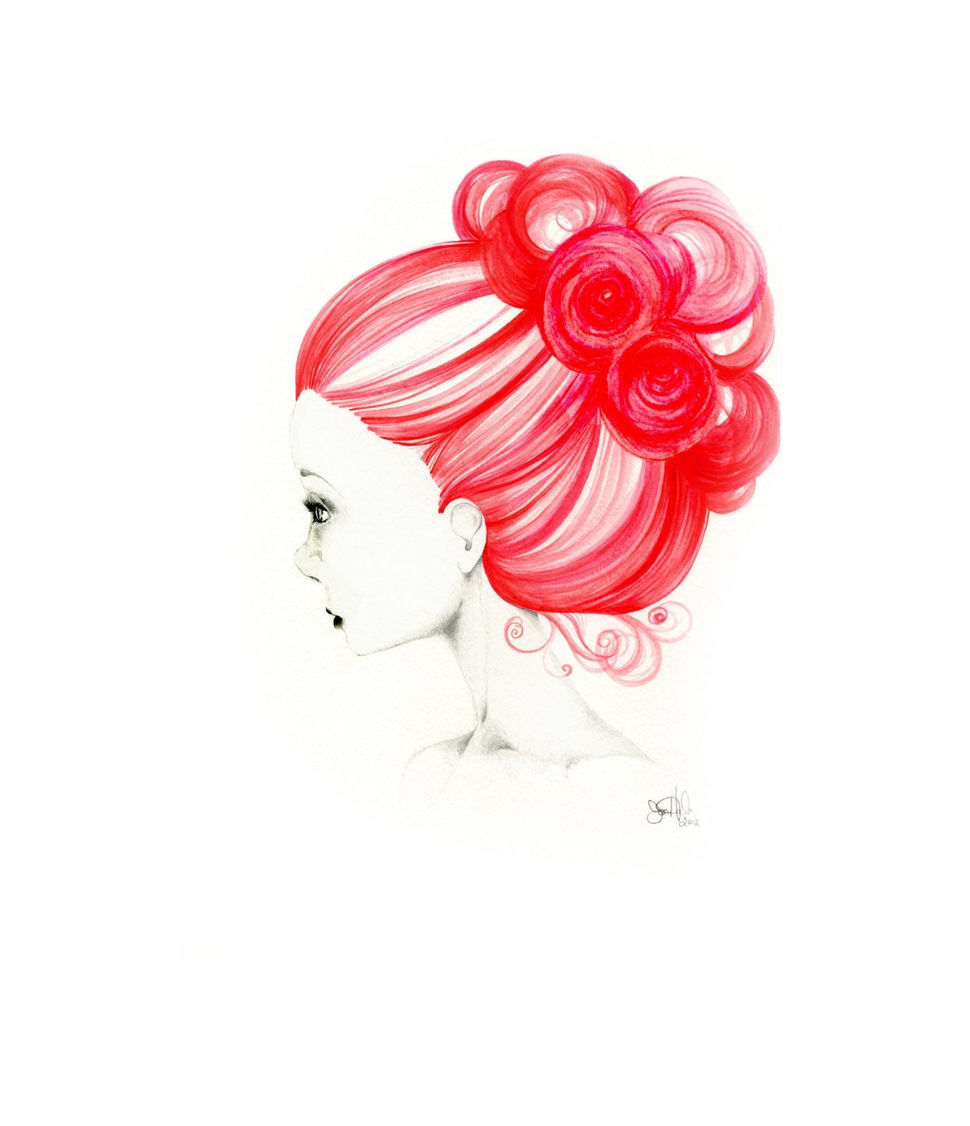 Watercolor Painting of a Girl Redhead Print Watercolor Fashion - Etsy UK Watercolor Painting of a Girl Redhead Print Watercolor Fashion - Etsy UK