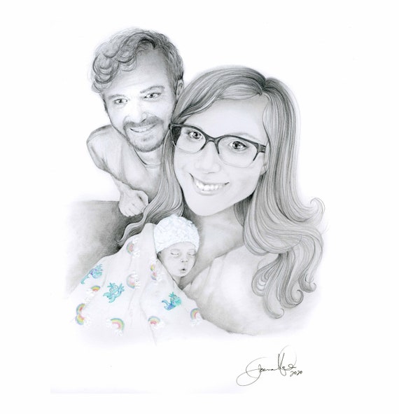 Bebe Perte Denfant Mort Ne Portrait De Bebe Cadeau Etsy