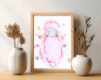 Baby Loss Gift Stillborn Baby Loss Gift, Infant Keepsake Memorial Miscarriage Pregnancy  Remembrance Custom Hand Drawn Portrait Drawing Art
