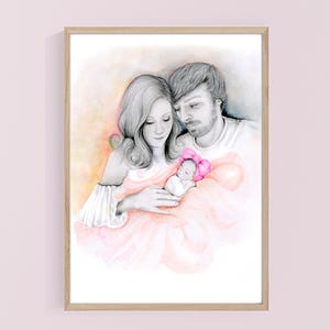Stillborn miscarriage memorial baby loss gift Grieving mother mom dad Infant stillbirth pregnancy loss keepsake remembrance Custom portrait