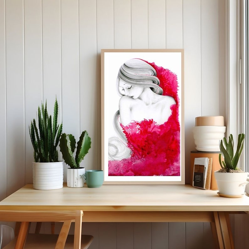 If your looking to set a mood to a space on your walls in your home. My original abstract watercolor work of art is now  available in print, Giclee and poster.
Looking for a set? Visit my shop to see much more abitofwhimsyart@gmail.com