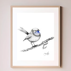 A bird nature inspired wall art print gifts Giclee inspired by nature bird finch Minimalist black & white woodland nature lovers home decor.