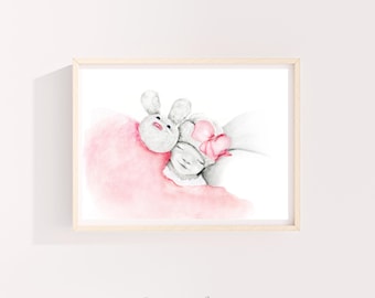 Personalized Stillborn Baby Gift, Custom Hand Drawn Portrait, Infant Loss, Keepsake Memorial Remembrance for Miscarriage Pregnancy Loss