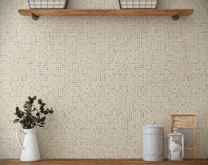 Confetti Dot Wallpaper, Pastel Polka Dot Wall Decor, Soft Beige Nursery Wallpaper, Minimalist Kids Room Wallpaper, Modern Neutral Pattern