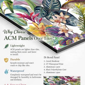 Shower Wall Panel - Sample Pack Up to 6 Designs