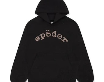 Sp5der I Heart SP5 Hoodie Black – Streetwear Souvenir Pullover for