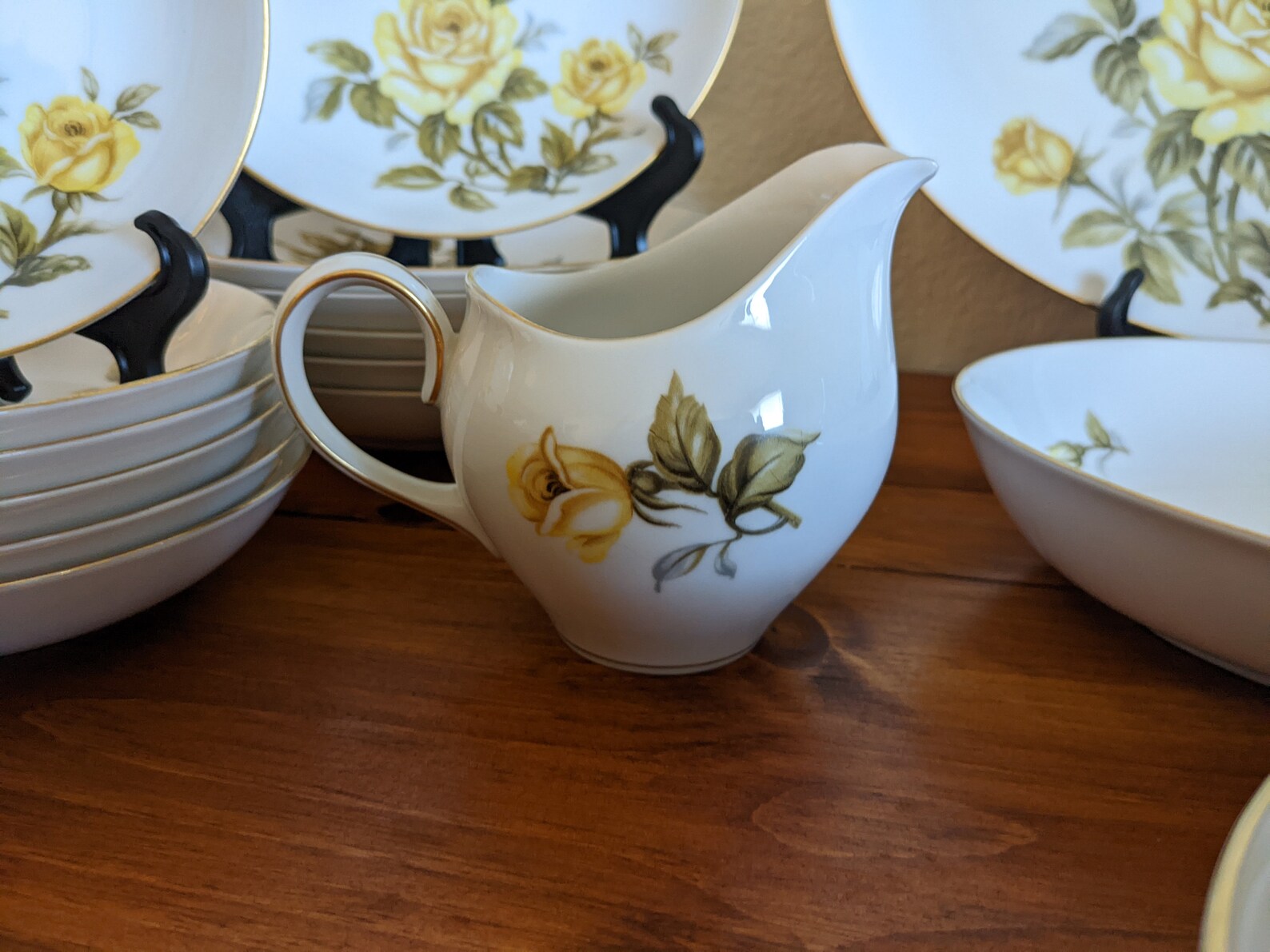 Vintage Harmony House Yellow Rose China Set Serves 6 Etsy