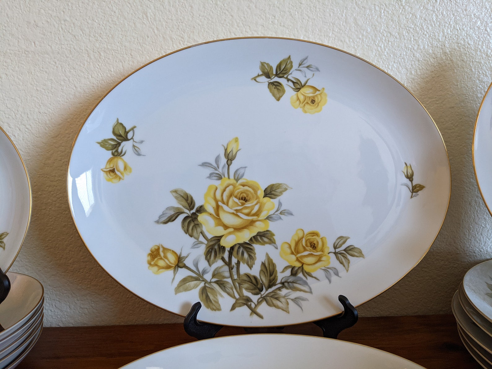 Vintage Harmony House Yellow Rose China Set Serves 6 Etsy