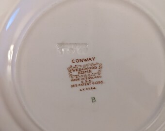 Vintage Wedgewood Bread Plate Conway Edme 8384 - Etsy