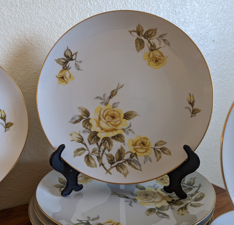 Vintage Harmony House Yellow Rose China Set Serves 6 Etsy