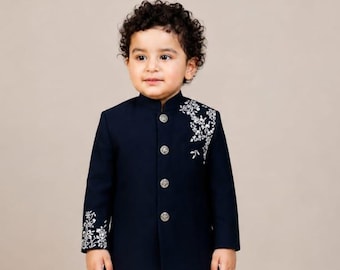 男の子用エムロドリィ・クルタ・パジャマ：インドのウェディング衣装