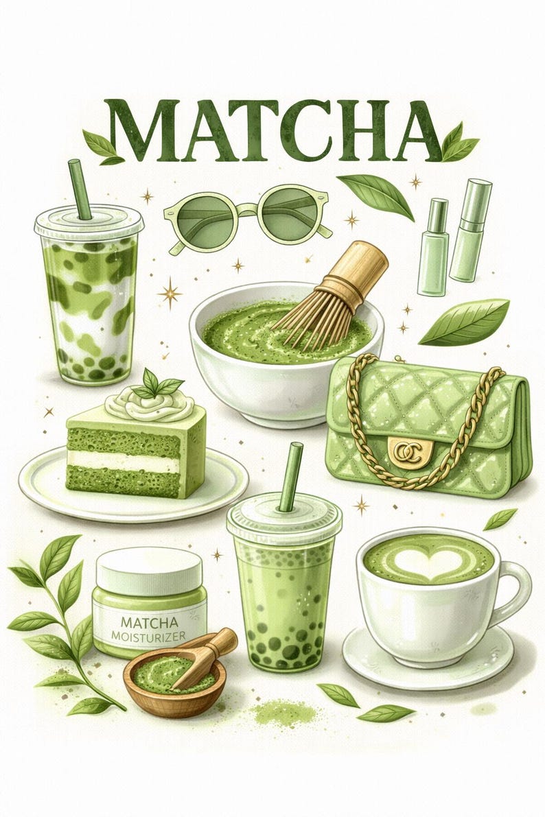 Matcha Coloring Matcha Print - Etsy