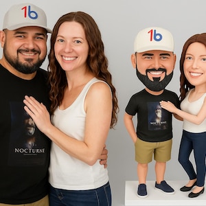 Custom Dancing Couple Bobblehead: Personalized Anniversary Gift