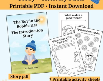 Autism Awareness Story and Activity Sheets: The Boy in the Bobble Hat- The Introduction Story (Printable PDFs)