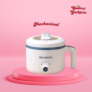 Mini elektrische kookpot, draagbare multifunctionele pan, hete pot met handvat, antiaanbaklaag, gemakkelijk te gebruiken