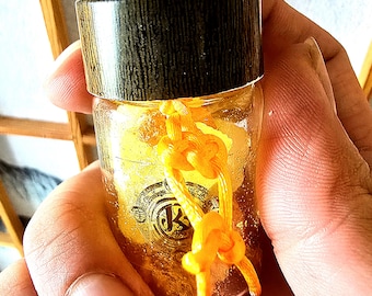 Wealth Manifestation Money Magnet | Oil Charm Amulet for Business Luck & Cash Flow | Tenzin Dorje Handmade Spiritual Gift