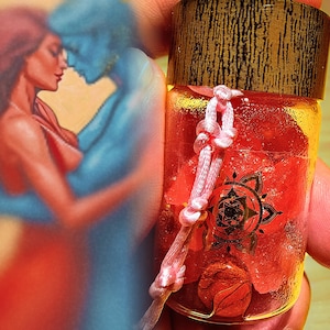 Amuleto de amor de llama rosa / Amuleto de aroma de carisma magnético / Ritual de almas gemelas de Tenzin Dorje / Difusor de energía de atracción y sirena