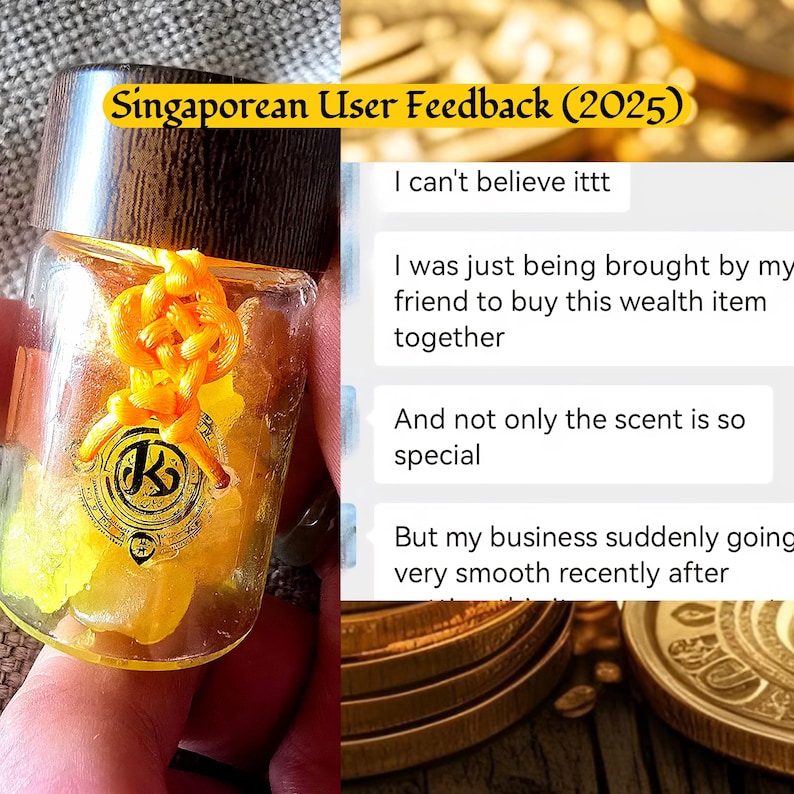 Amuleto de aceite para atraer riqueza y dinero / Amuleto para la buena suerte en los negocios y el flujo de efectivo / Regalo espiritual hecho a mano por Tenzin Dorje imagen 15