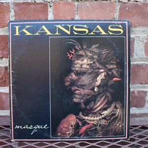 Kansas, Masque, Vintage 1975 vinyl Lp, classic rock vintage record