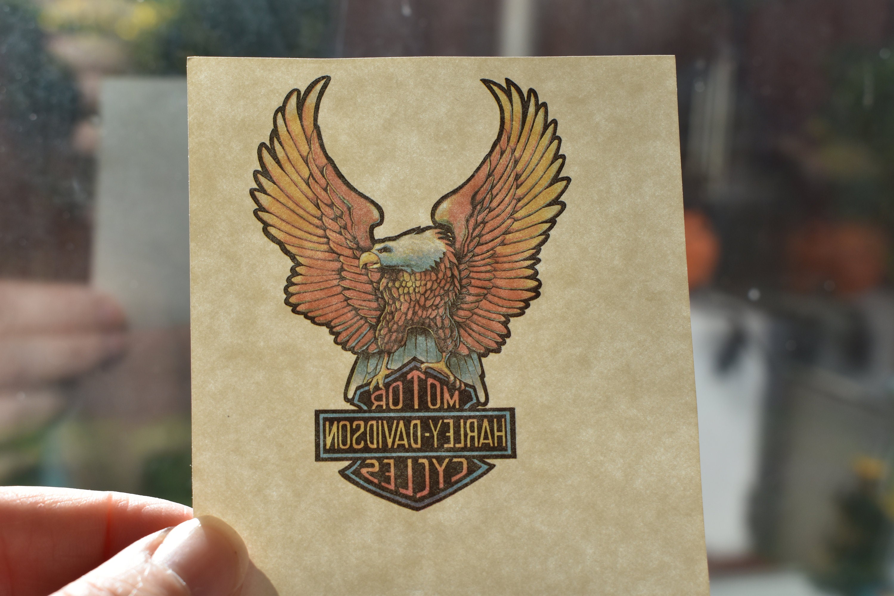 Harley Davidson Eagle Decal - Etsy
