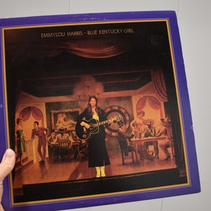 Emmylou Harris, Blue Kentucky Girl, vintage vinyl LP original vintage country. classic country music record